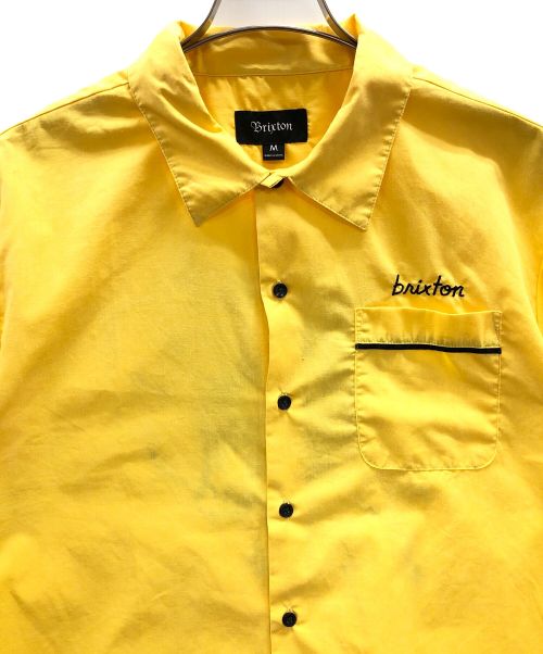 BRIXTON（ブリクストン）BRIXTON (ブリクストン) ボーリングシャツ イエロー サイズ:Mの古着・服飾アイテム
