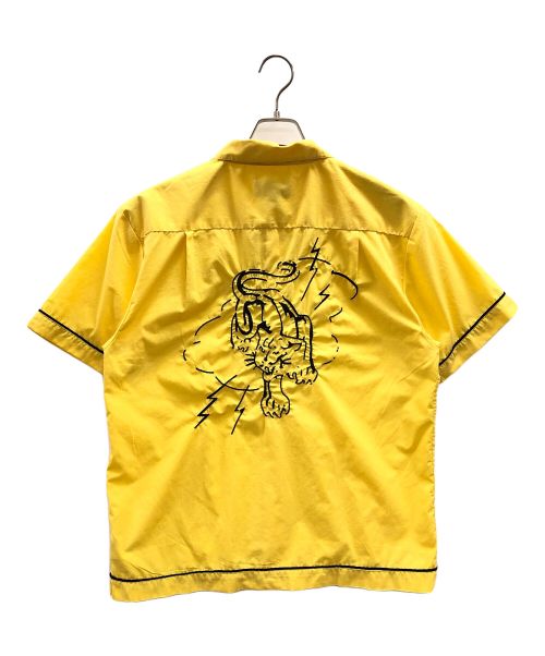BRIXTON（ブリクストン）BRIXTON (ブリクストン) ボーリングシャツ イエロー サイズ:Mの古着・服飾アイテム