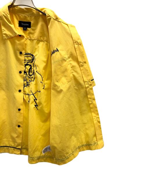BRIXTON（ブリクストン）BRIXTON (ブリクストン) ボーリングシャツ イエロー サイズ:Mの古着・服飾アイテム