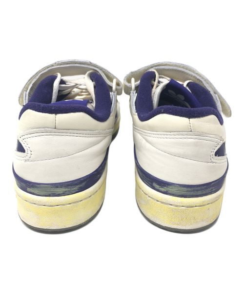 adidas（アディダス）adidas (アディダス) ローカットスニーカー FORUM 84 LOW AEC(フォーラム84 ロー AEC) ホワイト×パープル サイズ:27の古着・服飾アイテム