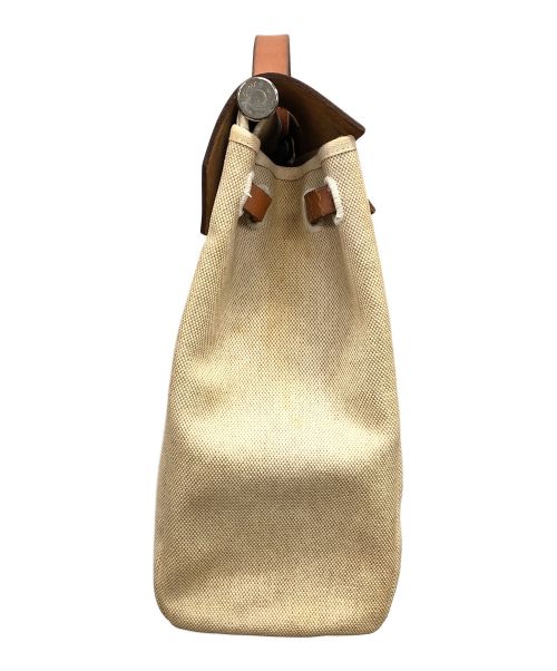 HERMES（エルメス）HERMES (エルメス) エールバッグMM ベージュ×ブラウン サイズ:MMの古着・服飾アイテム