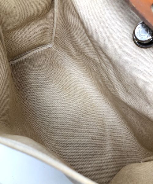 HERMES（エルメス）HERMES (エルメス) エールバッグMM ベージュ×ブラウン サイズ:MMの古着・服飾アイテム