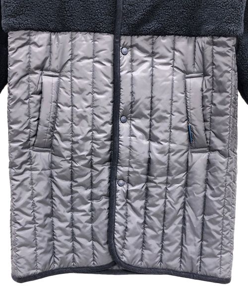 LAVENHAM（ラベンハム）LAVENHAM (ラベンハム) 切替ノーカラーコート SHERPA PALGRAVE ネイビー サイズ:36の古着・服飾アイテム
