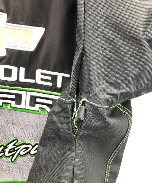 CAMARO（カマロ）CAMARO (カマロ) レーシングジャケット COMPETITION Edition ブラック×グリーン サイズ:Lの古着・服飾アイテム