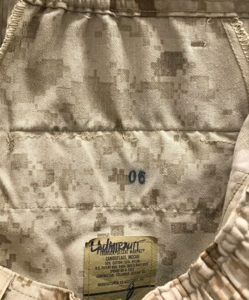 EA INDUTRIES INC（イーエー インダストリーズ インク）EA INDUTRIES INC ミリタリーパンツ TROUSER DESERT MARPAT CAMOUFLAGE （トラウザー デザートマーパット カモフラージュ） カーキ サイズ:35 TO 39 INの古着・服飾アイテム