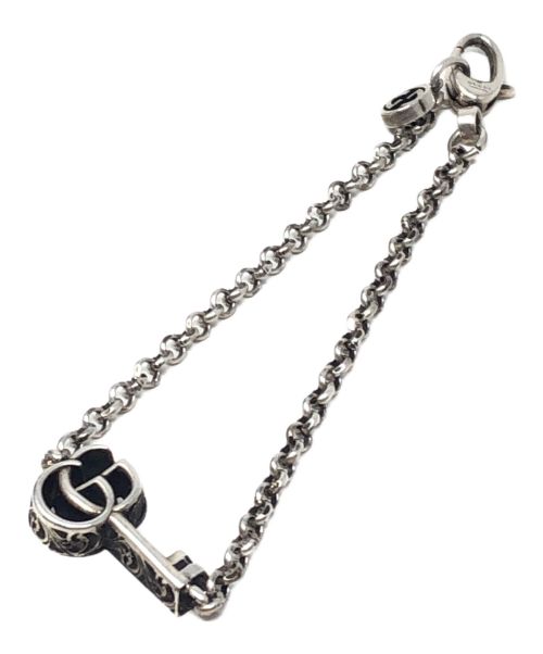 GUCCI（グッチ）GUCCI (グッチ) シルバージュエリー ダブルG キーブレスレット サイズ:17の古着・服飾アイテム