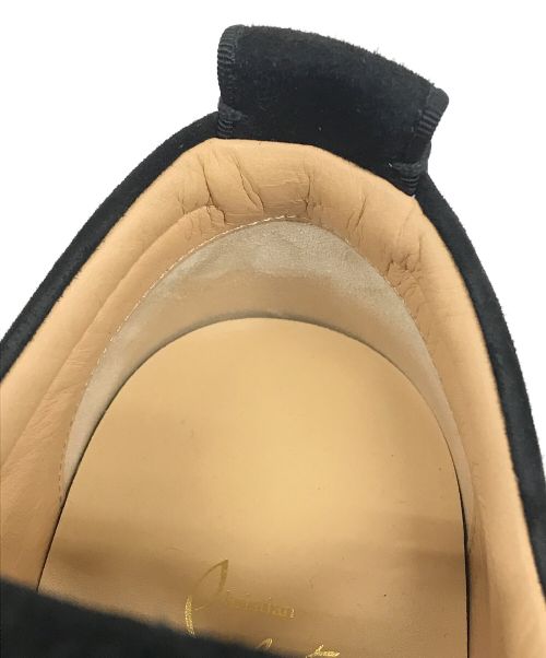 Christian Louboutin（クリスチャン・ルブタン）Christian Louboutin (クリスチャン・ルブタン) スタッズスニーカー レザー  ブラック サイズ:41 1/2の古着・服飾アイテム