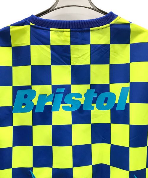 F.C.R.B.（エフシーレアルブリストル）F.C.R.B. (エフシーアールビー) SOPH. (ソフネット) ゲームシャツ CHECKER FLAME PISTE（チェッカー  フレイム ピステ） ブルー系 サイズ:Sの古着・服飾アイテム