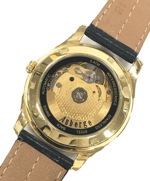 AUBERGE（オーベルジュ）AUBERGE (オーベルジュ) 腕時計 自動巻き レザーベルト ゴールド サイズ:実寸サイズにてご確認ください。の古着・服飾アイテム