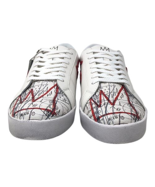 Sangacio（サンガッチョ）Sangacio (サンガッチョ) Jean Michel Basquiat (ジャン＝ミシェル・バスキア) スニーカー にゅSG『Basquiat』(バスキア) ホワイト サイズ:27cmの古着・服飾アイテム