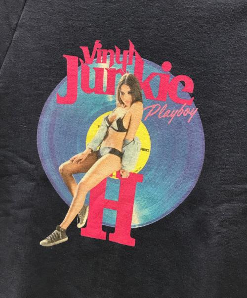 PLAY BOY（プレイボーイ）PLAY BOY (プレイボーイ) Hysteric Glamour (ヒステリックグラマー) スウェット ネイビー サイズ:Sの古着・服飾アイテム