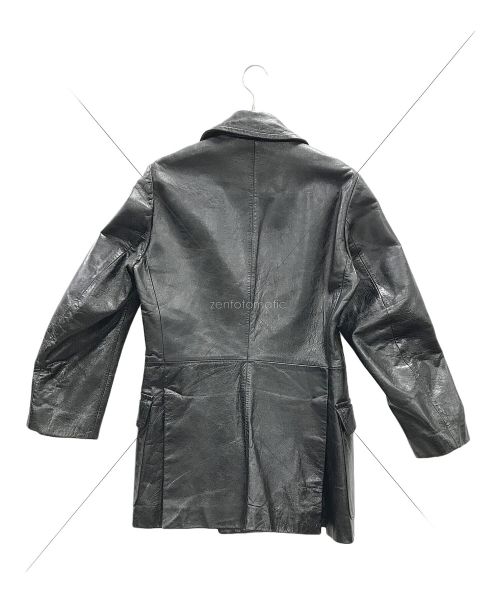 KATHARINE HAMNETT（キャサリンハムネット）KATHARINE HAMNETT (キャサリンハムネット) シープスキンレザーコート ブラック サイズ:Mの古着・服飾アイテム