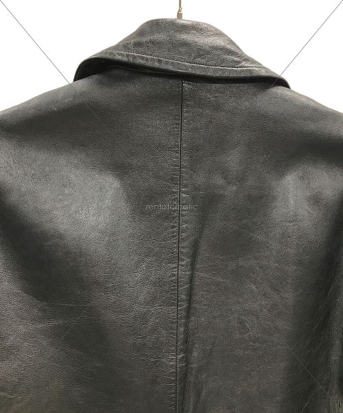 KATHARINE HAMNETT（キャサリンハムネット）KATHARINE HAMNETT (キャサリンハムネット) シープスキンレザーコート ブラック サイズ:Mの古着・服飾アイテム