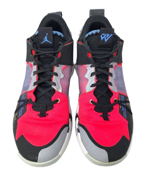 NIKE（ナイキ）NIKE (ナイキ) スニーカー JORDAN WHY NOT ZER0.2 SE PF(ジョーダン ホワイノット ゼロ2 シーズナルエディション) レッド×グレー サイズ:26.5cmの古着・服飾アイテム
