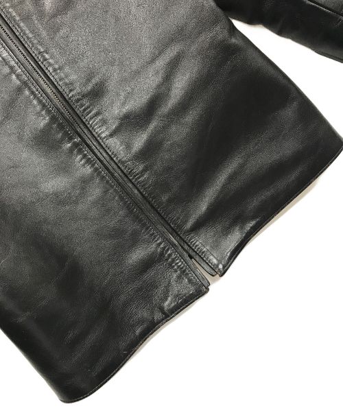 FINECREEK&CO（ファインクリークアンドコー）FINECREEK&CO (ファインクリーク) レザージャケット ブラック サイズ:36の古着・服飾アイテム