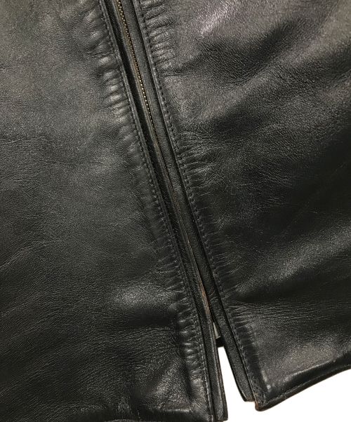 FINECREEK&CO（ファインクリークアンドコー）FINECREEK&CO (ファインクリーク) レザージャケット ブラック サイズ:36の古着・服飾アイテム