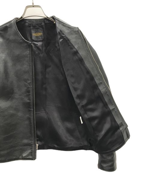 FINECREEK&CO（ファインクリークアンドコー）FINECREEK&CO (ファインクリーク) レザージャケット ブラック サイズ:36の古着・服飾アイテム
