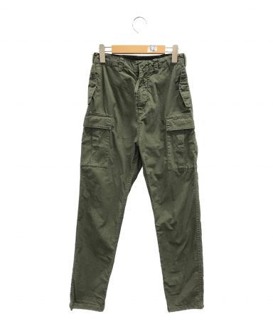 【一度のみ着用・サイズ36】THE RERACS カーゴパンツ 中古・古着通販】THE RERACS (ザ リラクス) カーゴパンツ オリーブ