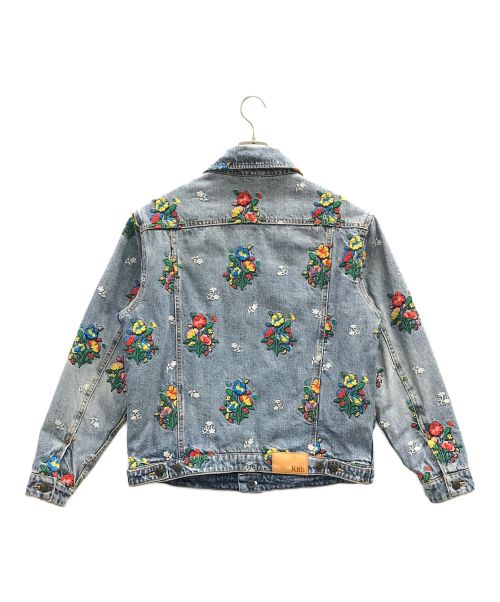 KITH（キス）KITH (キス) デニムジャケット Cotton Idg Floral Pattern（コットン インディゴ フローラル パターン） インディゴ サイズ:Mの古着・服飾アイテム