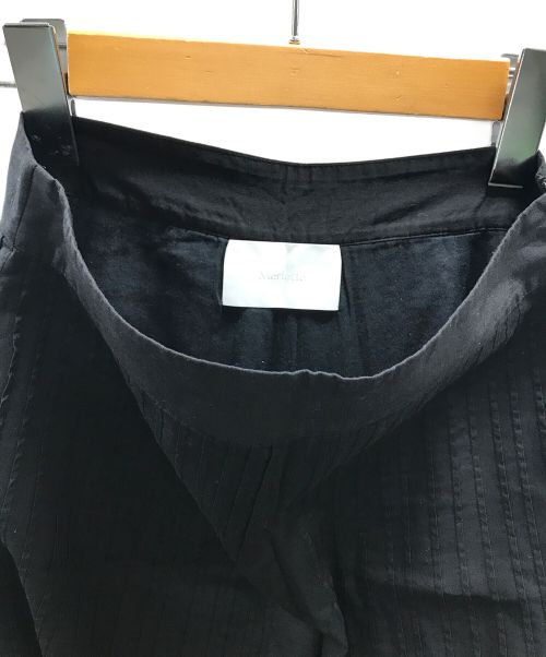 merlette（マーレット）merlette (マーレット) DASH（ダッシュ）クロップド丈ワイドパンツ ブラック サイズ:2の古着・服飾アイテム
