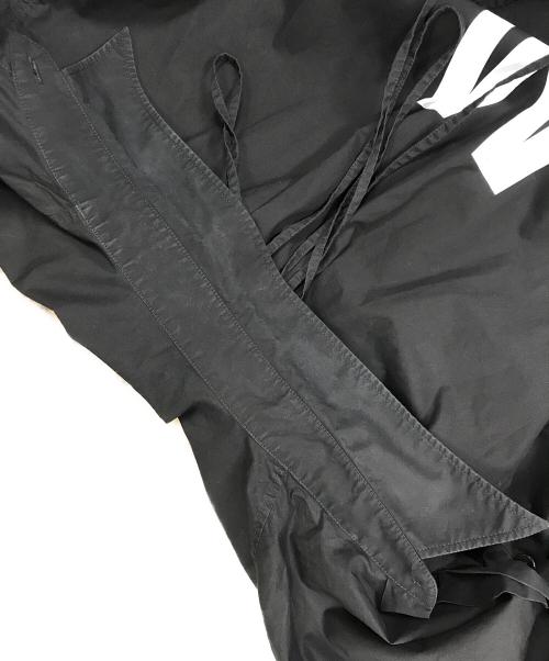 MM6 Maison Margiela（エムエムシックスメゾンマルジェラ）MM6 Maison Margiela (エムエムシックス メゾンマルジェラ) コットンシャツ リバースロゴプリント バックリボン ブラック サイズ:40号型：160/84Aの古着・服飾アイテム