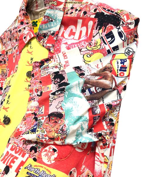 Sun Surf（サンサーフ）Sun Surf (サンサーフ) アロハシャツ レッド×イエロー サイズ:実寸サイズにてご確認ください。の古着・服飾アイテム