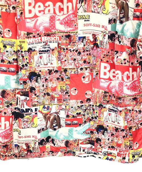 Sun Surf（サンサーフ）Sun Surf (サンサーフ) アロハシャツ レッド×イエロー サイズ:実寸サイズにてご確認ください。の古着・服飾アイテム