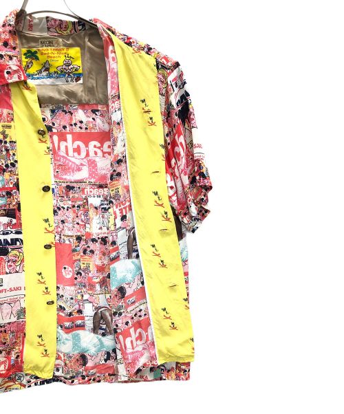 Sun Surf（サンサーフ）Sun Surf (サンサーフ) アロハシャツ レッド×イエロー サイズ:実寸サイズにてご確認ください。の古着・服飾アイテム