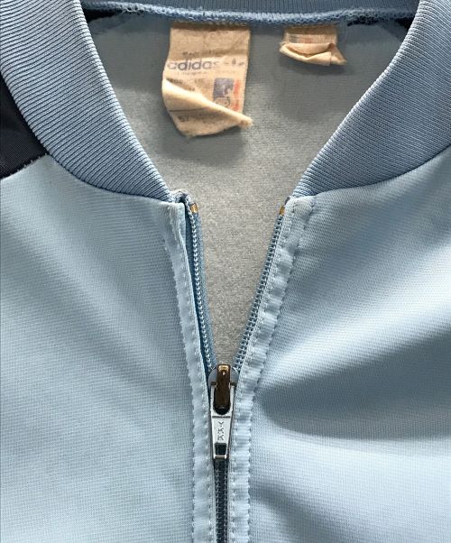 adidas（アディダス）adidas (アディダス) VENTEX (ヴェンテックス) 70S ヴィンテージジャージ トラックジャケット ブルー×ネイビー サイズ:実寸サイズにてご確認ください。の古着・服飾アイテム