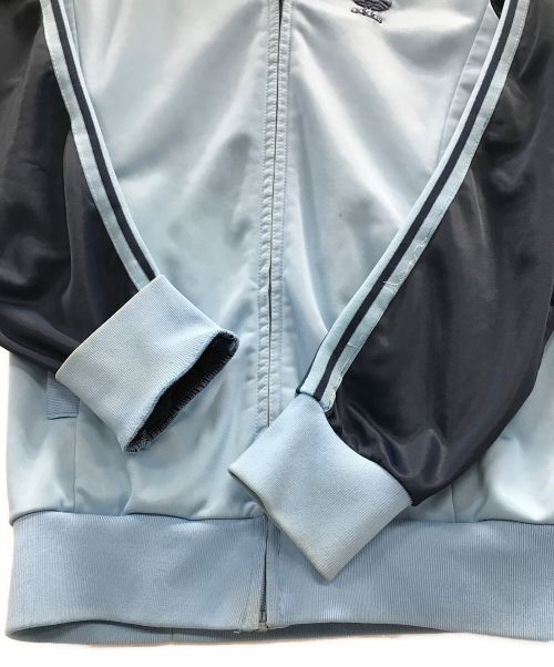 adidas（アディダス）adidas (アディダス) VENTEX (ヴェンテックス) 70S ヴィンテージジャージ トラックジャケット ブルー×ネイビー サイズ:実寸サイズにてご確認ください。の古着・服飾アイテム