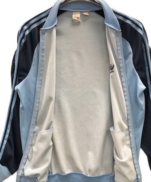 adidas（アディダス）adidas (アディダス) VENTEX (ヴェンテックス) 70S ヴィンテージジャージ トラックジャケット ブルー×ネイビー サイズ:実寸サイズにてご確認ください。の古着・服飾アイテム