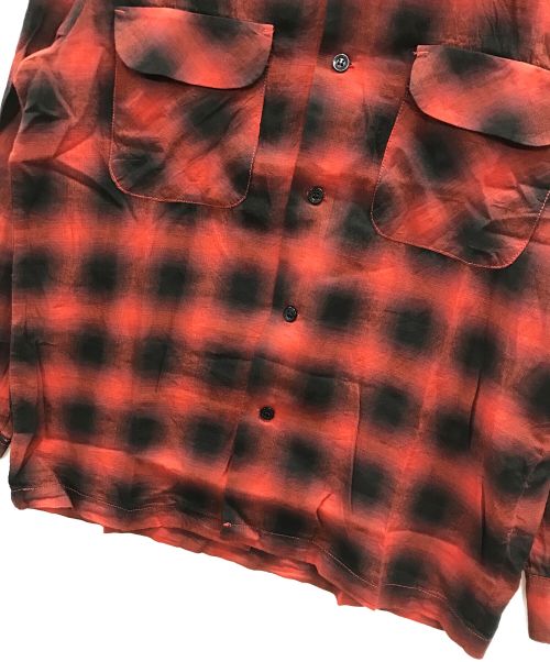 Hysteric Glamour（ヒステリックグラマー）Hysteric Glamour (ヒステリックグラマー) オープンカラーシャツ レッド サイズ:Sの古着・服飾アイテム