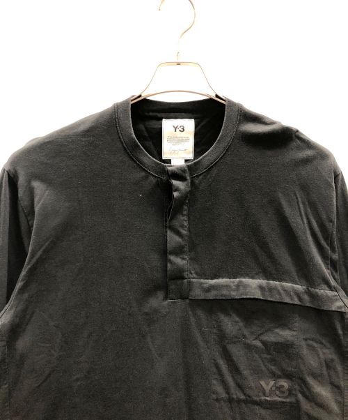 Y-3（ワイスリー）Y-3 (ワイスリー) 長袖シャツ CLASSIC HENLEY(クラシックヘンリー) ブラック サイズ:M/Mの古着・服飾アイテム