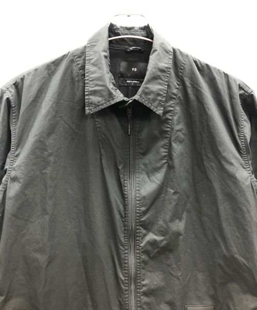 Y-3（ワイスリー）Y-3 (ワイスリー) ジップアップシャツ RIPSTOP OVRSHIR(リップストップオーバーシャツ) ブラック サイズ:Sの古着・服飾アイテム