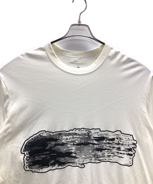 Y-3（ワイスリー）Y-3 (ワイスリー) グラフィックロングスリーブTシャツ ホワイト サイズ:S/Pの古着・服飾アイテム