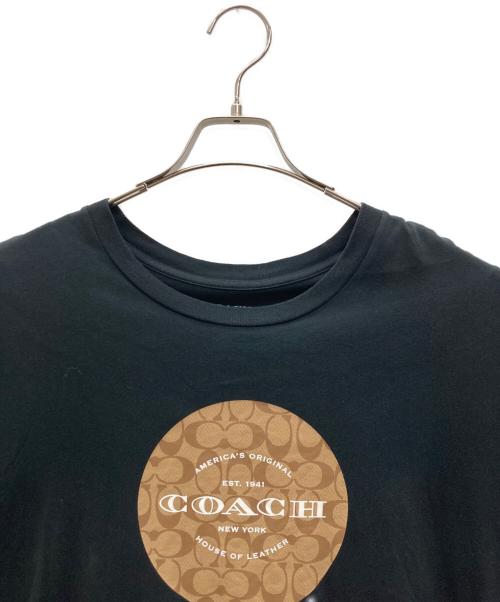 COACH（コーチ）COACH (コーチ) ショートスリーブT ブラック サイズ:XLの古着・服飾アイテム