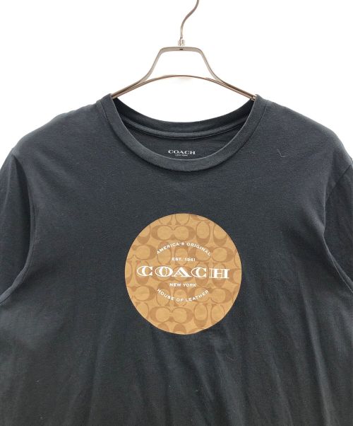 COACH（コーチ）COACH (コーチ) ショートスリーブT SIGNATURE T-SHIRT(シグネチャーTシャツ) ブラック サイズ:X-LARGEの古着・服飾アイテム