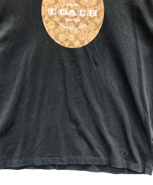 COACH（コーチ）COACH (コーチ) ショートスリーブT SIGNATURE T-SHIRT(シグネチャーTシャツ) ブラック サイズ:X-LARGEの古着・服飾アイテム