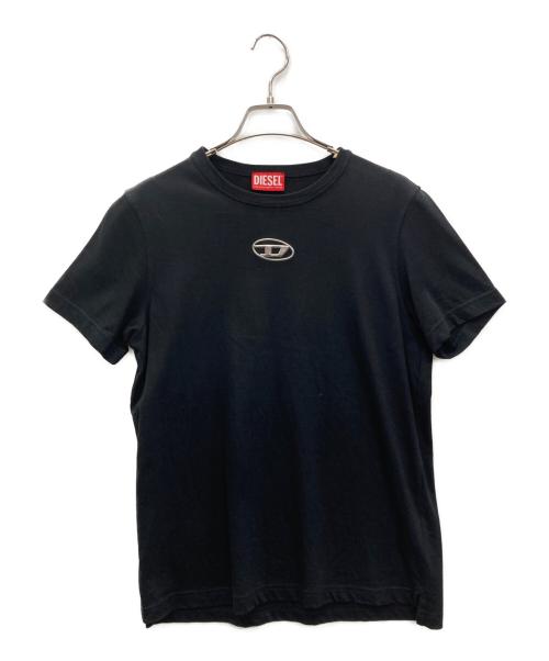 DIESEL（ディーゼル）DIESEL (ディーゼル) オーバルロゴTシャツ ブラック サイズ:XXSの古着・服飾アイテム