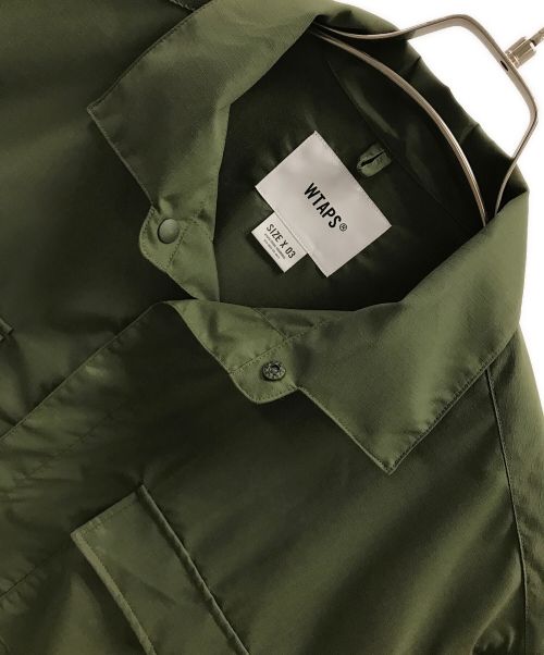 WTAPS（ダブルタップス）WTAPS (ダブルタップス) ナイロンシャツジャケット NYLON. RIPSTOPジャケット（ナイロン. リップストップ ジャケット） オリーブ サイズ:X03の古着・服飾アイテム
