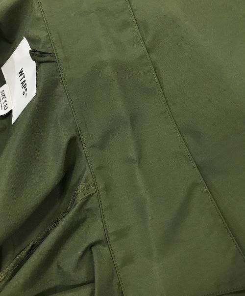 WTAPS（ダブルタップス）WTAPS (ダブルタップス) ナイロンシャツジャケット NYLON. RIPSTOPジャケット（ナイロン. リップストップ ジャケット） オリーブ サイズ:X03の古着・服飾アイテム