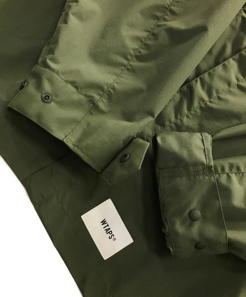 WTAPS（ダブルタップス）WTAPS (ダブルタップス) ナイロンシャツジャケット NYLON. RIPSTOPジャケット（ナイロン. リップストップ ジャケット） オリーブ サイズ:X03の古着・服飾アイテム