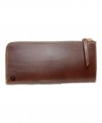 nakotaナコタ）の古着「長財布 ブッテーロレザー L（エル）字ファスナー ロングウォレット」｜ブラウン