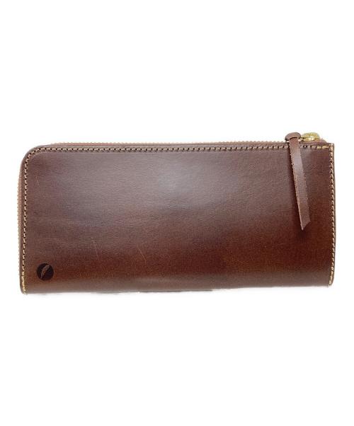 nakota（ナコタ）nakota (ナコタ) 長財布 ブッテーロレザー L（エル）字ファスナー ロングウォレット ブラウン サイズ:実寸サイズにてご確認ください。の古着・服飾アイテム