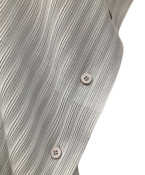 PLEATS PLEASE（プリーツプリーズ）PLEATS PLEASE (プリーツプリーズ) プリーツブラウス PLEATS PLEASE（プリーツ プリーズ） グレー サイズ:03の古着・服飾アイテム
