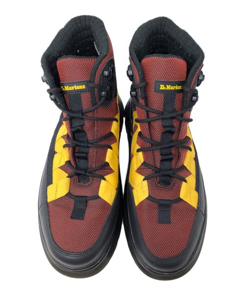 Dr.Martens（ドクターマーチン）Dr.Martens (ドクターマーチン) ブーツ Boury Contrast Utility Boots(ブリー コントラスト ユーティリティ ブーツ) ８ホールブーツ レッド系 サイズ:UK8の古着・服飾アイテム