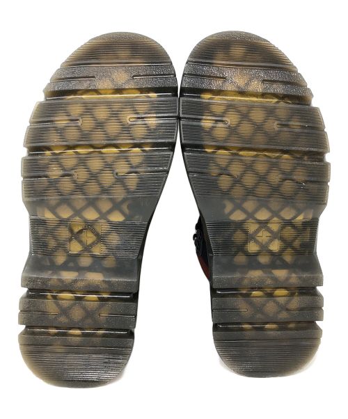 Dr.Martens（ドクターマーチン）Dr.Martens (ドクターマーチン) ブーツ Boury Contrast Utility Boots(ブリー コントラスト ユーティリティ ブーツ) ８ホールブーツ レッド系 サイズ:UK8の古着・服飾アイテム