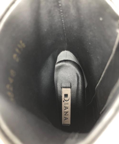 DIANA（ダイアナ）DIANA (ダイアナ) ショートブーツ ブラック サイズ:21 1/2の古着・服飾アイテム