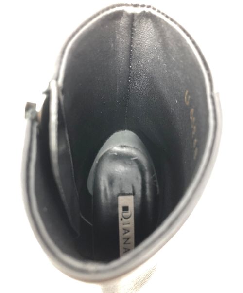 DIANA（ダイアナ）DIANA (ダイアナ) ショートブーツ ブラック サイズ:21 1/2の古着・服飾アイテム