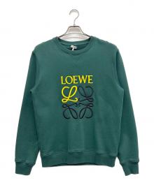 LOEWE（ロエベ）の古着「アナグラムレギュラーフィットスウェットシャツ」｜グリーン